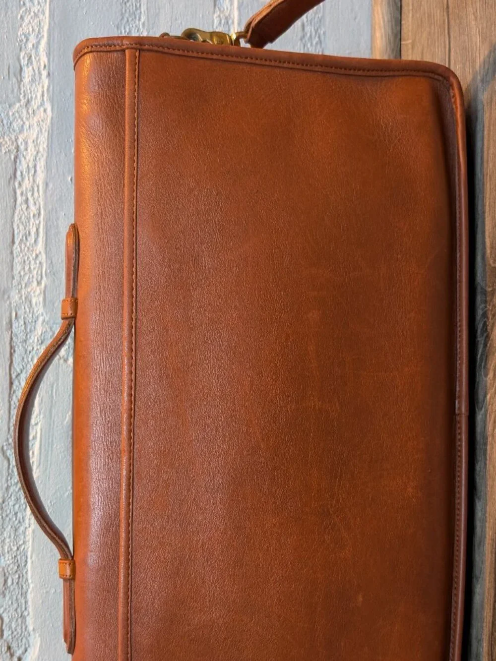 Vintage Coach Lexington Style Leather Briefcase - British Tan